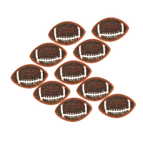 DIYEAH 10 Stück Fußball-rugby-patches, Bestickte Pailletten Zum Aufbügeln Auf Stoffapplikationen Für Kleidung, Hüte Und Jeans, Diy-dekoration Für Sportbegeisterte DIYEAH 10 Stück Fußball-rugby-patches, Bestickte Pailletten Zum Aufbügeln Auf Stoffapplikationen Für Kleidung, Hüte Und Jeans, Diy-dekoration Für Sportbegeisterte von DIYEAH