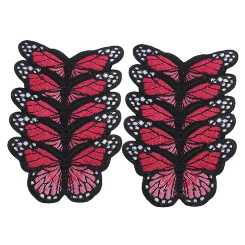 DIYEAH 10 Stück Große Schmetterling Bügelbilder Bestickte Applikationen Langlebige Diy Stoffaufnäher für Jacken Rucksäcke Leichte Rote Motive Einfache Anbringung ohne Nähen DIYEAH 10 Stück Große Schmetterling Bügelbilder Bestickte Applikationen Langlebige Diy Stoffaufnäher für Jacken Rucksäcke Leichte Rote Motive Einfache Anbringung ohne Nähen von DIYEAH