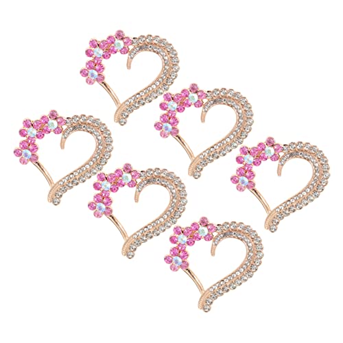 DIYEAH 10 Stück Herzförmige Strass Aufnäher Legierung Dekorative Patches für Kleidung Schuhe Diy Projekte für Kreative Gestaltungen und Persönliche von DIYEAH