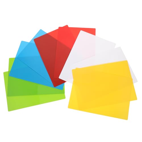 DIYEAH 10 Stück Karte Stichwort Grüße FlashCard Gruß studieren leer blinken farbig index cards Schreibwaren Notenvorrat Nachricht Zubehör Nachrichtenlieferungen Zubehör beachten PVC von DIYEAH
