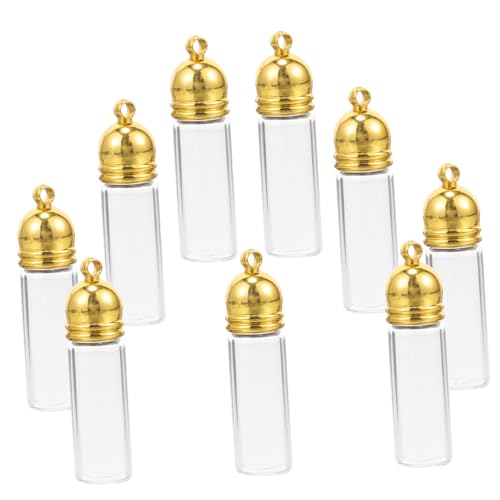 DIYEAH 10 Stück Kleine Glasgefäße, Miniatur-wunschflaschen, Dekorative Glasflaschen-anhänger DIYEAH 10 Stück Kleine Glasgefäße, Miniatur-wunschflaschen, Dekorative Glasflaschen-anhänger von DIYEAH