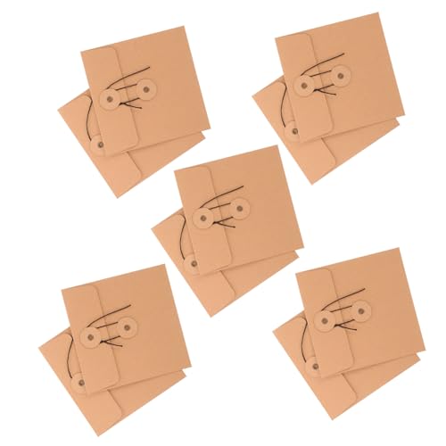 DIYEAH 10 Stück Kraftpapier Cd Hüllen Retro Aufbewahrungstaschen für und Dvds Robuste und Praktische Umschläge Schutz und Transport für Organisation von Medien und Schutz vor Kratzern von DIYEAH