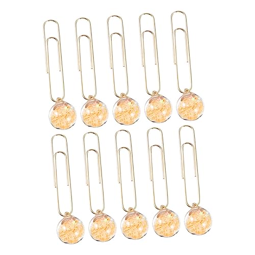 DIYEAH 10 Stück Kreative Metallklammern für Lesezeichen Bunte Büroklammern Praktische Notizklammern für Schule Büro und Zuhause DIYEAH 10 Stück Kreative Metallklammern für Lesezeichen Bunte Büroklammern Praktische Notizklammern für Schule Büro und Zuhause von DIYEAH