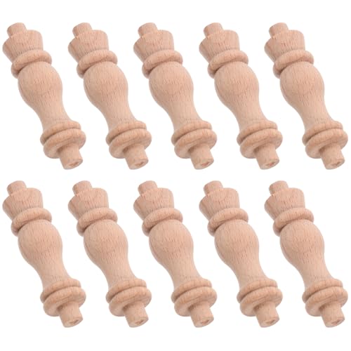 DIYEAH 10 Stück Kürbissäulentrennwand aus massivem Holz Handwerk Treppe Möbel Innere Carving Holzbaluster Schnitzspindel Tropfenspindel aus Holz Holzspindeln Khaki DIYEAH 10 Stück Kürbissäulentrennwand aus massivem Holz Handwerk Treppe Möbel Innere Carving Holzbaluster Schnitzspindel Tropfenspindel aus Holz Holzspindeln Khaki von DIYEAH