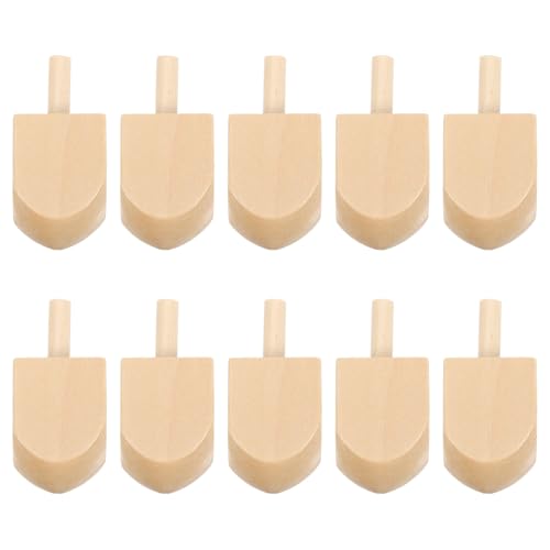 DIYEAH 10 Stück Leere Holz-Chanukah-Dreidel, Unlackierte Holzkreisel für Chanukka, Basteln, Familienfeier, Pädagogisches Kinderspielzeug DIYEAH 10 Stück Leere Holz-Chanukah-Dreidel, Unlackierte Holzkreisel für Chanukka, Basteln, Familienfeier, Pädagogisches Kinderspielzeug von DIYEAH