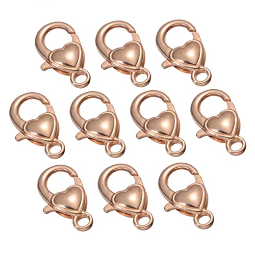 DIYEAH 10 Stück Legierung Lobster Clasp mit Herzmuster für Diy Schlüsselanhänger und Schmuckherstellung für Armbänder Dekorationen und Projekte DIYEAH 10 Stück Legierung Lobster Clasp mit Herzmuster für Diy Schlüsselanhänger und Schmuckherstellung für Armbänder Dekorationen und Projekte von DIYEAH