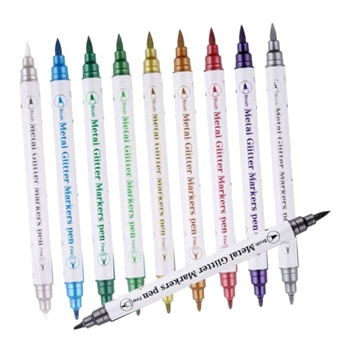DIYEAH 10 Stück Linienstifte Marker Farbige Stifte Für Journaling Zeichenstifte Für Schimmernde Glitzerstifte Malstifte Zeichenmarker Skizzenmarker Glitzerstifte Malzubehör von DIYEAH