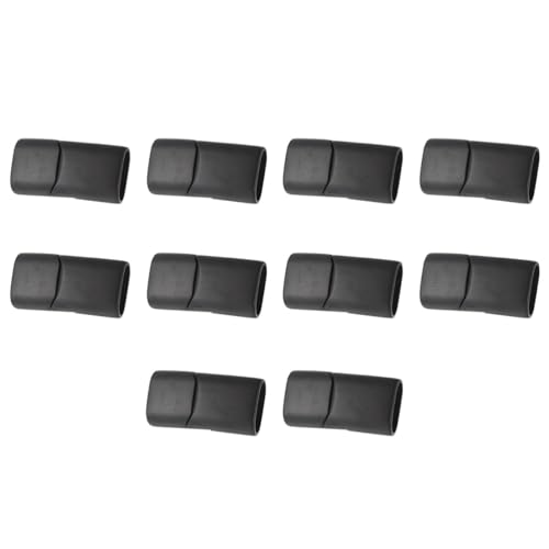DIYEAH 10 Stück Magnetverschluss für Armbänder Robuste Schließe für Damenarmbänder und Lederbänder Schwarz DIYEAH 10 Stück Magnetverschluss für Armbänder Robuste Schließe für Damenarmbänder und Lederbänder Schwarz von DIYEAH