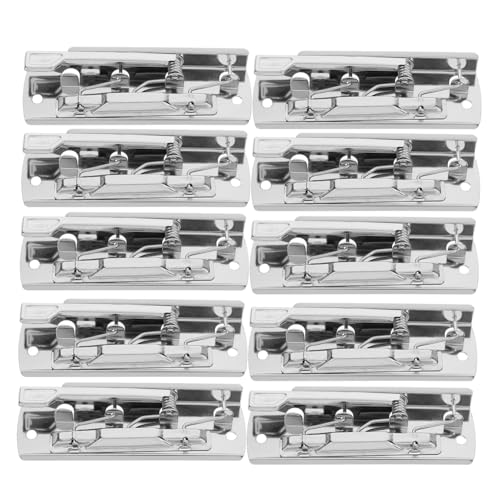 DIYEAH 10 Stück Metall Dokumentenbinder Klammern mit Verstellbarem Griff Hochfeste Federklammern für Büro Schule und Zuhause Rutschfest und Multifunktional DIYEAH 10 Stück Metall Dokumentenbinder Klammern mit Verstellbarem Griff Hochfeste Federklammern für Büro Schule und Zuhause Rutschfest und Multifunktional von DIYEAH