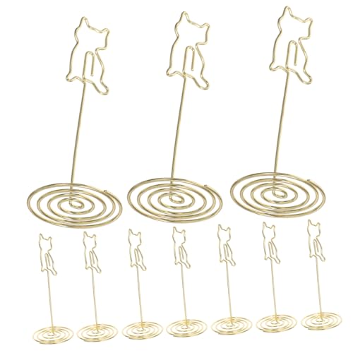 DIYEAH 10 Stück Metall Memo Clip Kartenhalter Starker Tischkartenhalter für Büro Hochzeit Geburtstag Restaurant Vielseitiger Notizhalter Langlebig Eleganter Kartenständer von DIYEAH
