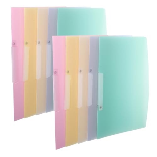 DIYEAH 10 Stück Ordner Öffnen Berichtsdateiordner Dateiordner Für Büroversorgungen Kunststoffmappen Für Dokumente Ordner-organizer Aus Papier Präsentationsbinder Faltdateipaket von DIYEAH