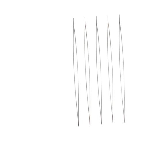 DIYEAH 10 Stück Perlennadel offene Nadel Sticknadeln Halskette Nadel zur Schmuckherstellung nadelset nähnadeln bead nadeln fein perlen nadel big eye groß nadeln mit großem öhr fädelnadel von DIYEAH