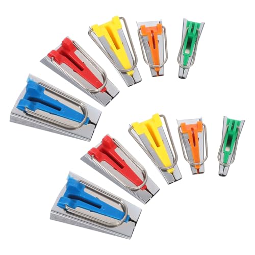 DIYEAH 10 Stück Präzises Nähhilfe Tool für Saum und Quilt Bindungen für Diy Nähprojekte und Gürtelgestaltung DIYEAH 10 Stück Präzises Nähhilfe Tool für Saum und Quilt Bindungen für Diy Nähprojekte und Gürtelgestaltung von DIYEAH