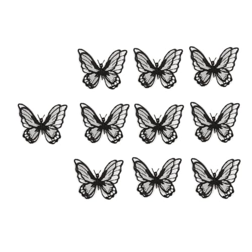 DIYEAH 10-teiliges Stickpatches-set Für Kleidungsdekor Besticktes Patches-set Schnelle Stoffreparatur-patches von DIYEAH