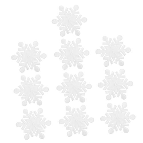 DIYEAH 10 Stück Schneeflocken Kleidung Patches Selbstklebende Applikationen für Diy Bastelarbeiten Vintage Stil für Jeans Rucksäcke und Jacken Weihnachtsaccessoires Langlebige und von DIYEAH
