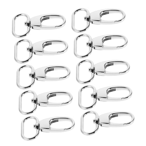 DIYEAH 10 Stück Schultergurthaken Schnallenring Schlüsselanhänger Anhänger Verschluss Schlüsselschnalle Schlüsselanhänger Clip Schultertaschen Schnalle Lustig Geformter Karabiner von DIYEAH