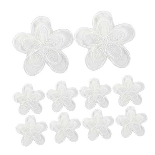 DIYEAH 10 Stück Selbstklebende Organza Patches für Kleidung Reparatur und Diy Dekoration Stickerei für Kleidungsstücke für Röcke und Handwerksprojekte von DIYEAH