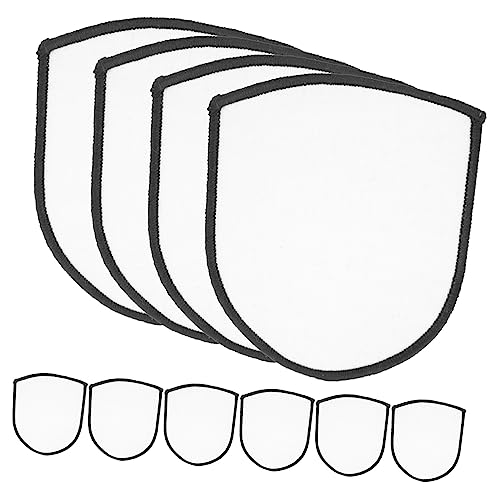 DIYEAH 10 Stück Sublimation Patches Weiße Bügel Patches für DIY zum Reparieren und Gestalten von Kleidung Shirts Einfaches Aufbügeln und Personalisieren von DIYEAH