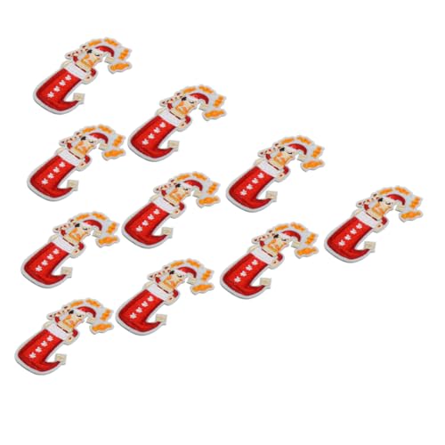 DIYEAH 10 Stück Teiliges Bestickter Weihnachtsaufnäher mit Liebevollen Schneemann-motiven Bunte Applikationen für Kleidung Rucksäcke Hüte DIY Dekoration und Reparatur Festlicher von DIYEAH