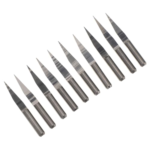 DIYEAH 10 Stück Teiliges Cnc V nut Fräser Set aus Wolframstahl Präzise V groove Router Bits für Holzbearbeitung Langlebig Hitzebeständig für DIY Holzschnitzerei und Feine Gravurarbeiten DIYEAH 10 Stück Teiliges Cnc V nut Fräser Set aus Wolframstahl Präzise V groove Router Bits für Holzbearbeitung Langlebig Hitzebeständig für DIY Holzschnitzerei und Feine Gravurarbeiten von DIYEAH