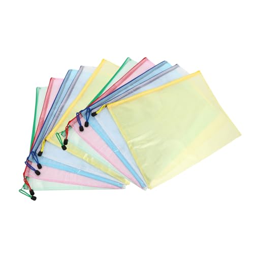DIYEAH 10 Stück Teiliges Dokumenten Mesh Reißverschlusstaschen Transparent Strapazierfähige Aufbewahrungstaschen Für Büro Reise Schüler Zubehör Zufällige Farbe Zufällige Farbe DIYEAH 10 Stück Teiliges Dokumenten Mesh Reißverschlusstaschen Transparent Strapazierfähige Aufbewahrungstaschen Für Büro Reise Schüler Zubehör Zufällige Farbe Zufällige Farbe von DIYEAH