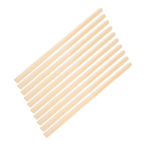 DIYEAH 10 Stück Teiliges Dreieckige Kiefernholzleisten Breit Lang Natürliche Fensterkante Holzleisten für DIY Fensterdeko Stabile Vielseitige Zierleisten für Kreative Bastelprojekte von DIYEAH