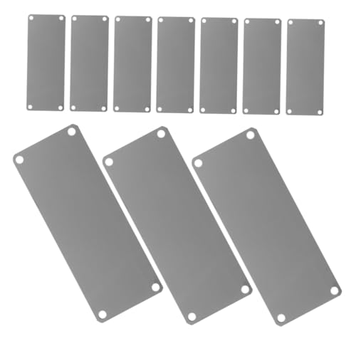 DIYEAH 10 Stück Teiliges Edelstahl Blanko Namensschilder Gravierbare Metallplatten mit Löchern Rostfrei Robust für Tür und Bürobeschilderung DIY und Professionelle Nutzung DIYEAH 10 Stück Teiliges Edelstahl Blanko Namensschilder Gravierbare Metallplatten mit Löchern Rostfrei Robust für Tür und Bürobeschilderung DIY und Professionelle Nutzung von DIYEAH
