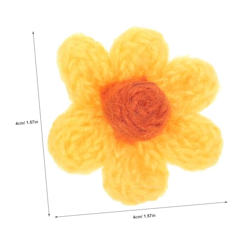 DIYEAH 10 Stück Teiliges Gelbe Häkelblumen Applikationen zum Aufnähen Diy Kleidung Flicken Dekorative Wollblumen Patches für Kleidung Taschen Jeans und Accessoires DIYEAH 10 Stück Teiliges Gelbe Häkelblumen Applikationen zum Aufnähen Diy Kleidung Flicken Dekorative Wollblumen Patches für Kleidung Taschen Jeans und Accessoires von DIYEAH