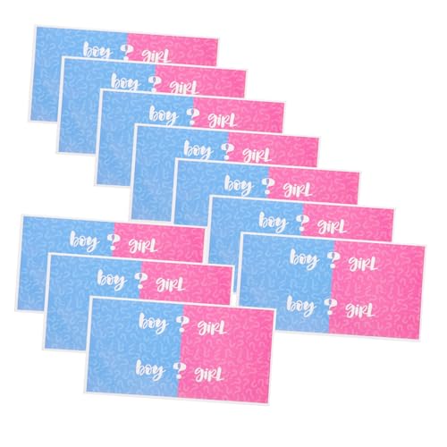 DIYEAH 10 Stück Teiliges Gender Reveal Wasserflasche Aufkleber Dekoration für Babypartys Geschlechtsverkündung Personalisierte Wasserflasche Sicher für Behälter von DIYEAH