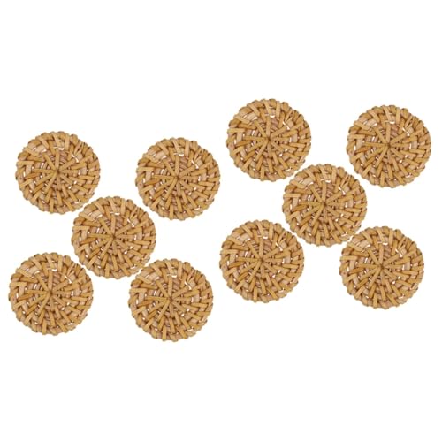DIYEAH 10 Stück Teiliges Gewebte Rattan Anhänger Naturfarbene Handgeflochtene Diy Schmuckcharms Runde Bastelscheiben für Ohrringherstellung Nachhaltiges Bastelzubehör für Individuellen DIYEAH 10 Stück Teiliges Gewebte Rattan Anhänger Naturfarbene Handgeflochtene Diy Schmuckcharms Runde Bastelscheiben für Ohrringherstellung Nachhaltiges Bastelzubehör für Individuellen von DIYEAH