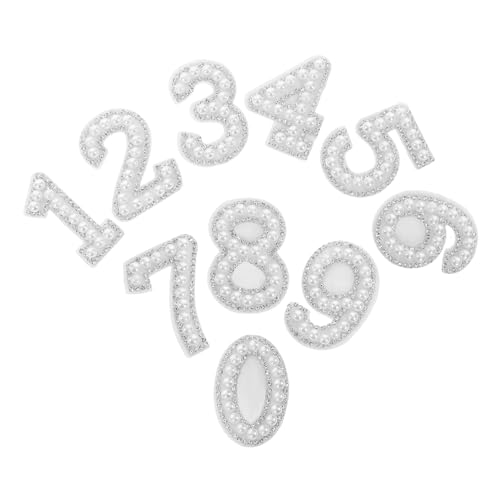 DIYEAH 10 Stück Teiliges Imitation Perlen Zahlen Patches Selbstklebend Diy Strass Aufnäher für Kleidung Rucksäcke Hüte Vielseitig Verwendbar Langlebig und Einfach Anzubringen DIYEAH 10 Stück Teiliges Imitation Perlen Zahlen Patches Selbstklebend Diy Strass Aufnäher für Kleidung Rucksäcke Hüte Vielseitig Verwendbar Langlebig und Einfach Anzubringen von DIYEAH