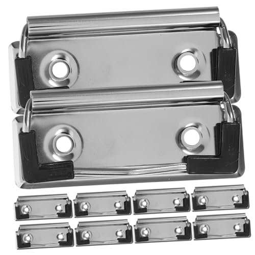 DIYEAH 10 Stück Teiliges Kleine Metall klemmbrett clips Montierbare Verschleißfeste Büroklammern für Dokumente Vielseitige Praktische Klemmen für Schule Büro und Zuhause Lang DIYEAH 10 Stück Teiliges Kleine Metall klemmbrett clips Montierbare Verschleißfeste Büroklammern für Dokumente Vielseitige Praktische Klemmen für Schule Büro und Zuhause Lang von DIYEAH