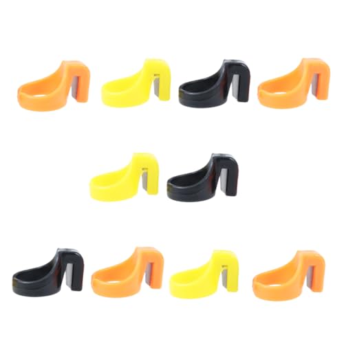 DIYEAH 10 Stück Teiliges Kunststoff Ring Cutter für Nähfaden Multifunktionales Schneidwerkzeug für Garn und Schnur Orange für Heimwerker und Zufällige Farbe Zufällige Farbe von DIYEAH