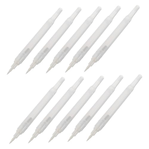 DIYEAH 10 Stück Teiliges Nachfüllbare Acrylfarbe Marker mit Weicher Spitze Transparente Leere Stiftröhren Ventilsteuerung für Präzise Tintenfluss Geeignet für Graffiti Kunst und DIY von DIYEAH