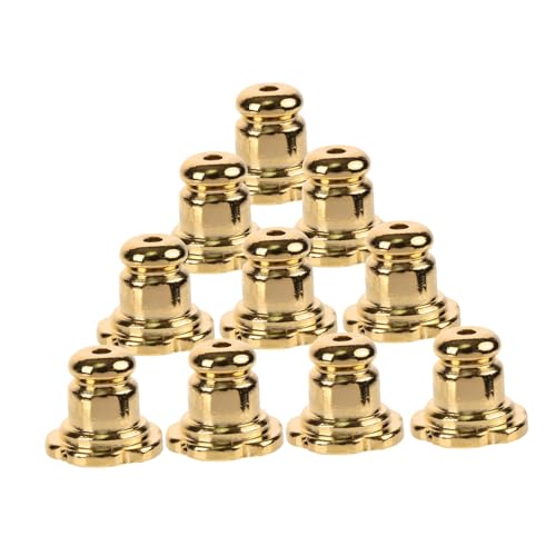 DIYEAH 10 Stück Teiliges Ohrstecker Verschlüsse aus Kupferbeschichtetem Metall Langlebige Hautfreundliche Ohrring Stopper für DIY Schmuckherstellung Sicherer Halt Hautreizungen von DIYEAH