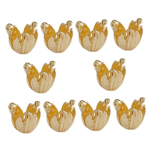 DIYEAH 10 Stück Teiliges Perlenkappen mit Blumenmotiv Legierung Schmuckzubehör für Diy Armband Halskette Ohrring Herstellung Kleine Niedliche Charms für Bastler und Profis DIYEAH 10 Stück Teiliges Perlenkappen mit Blumenmotiv Legierung Schmuckzubehör für Diy Armband Halskette Ohrring Herstellung Kleine Niedliche Charms für Bastler und Profis von DIYEAH