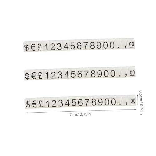 DIYEAH 10 Stück Teiliges Preisschild Transparentem Kunststoff mit Schwarzen Zahlen Langlebige Warenpreisschilder für Schmuck Klare Preisanzeige Einfach zu Reinigen Geeignet für DIYEAH 10 Stück Teiliges Preisschild Transparentem Kunststoff mit Schwarzen Zahlen Langlebige Warenpreisschilder für Schmuck Klare Preisanzeige Einfach zu Reinigen Geeignet für von DIYEAH