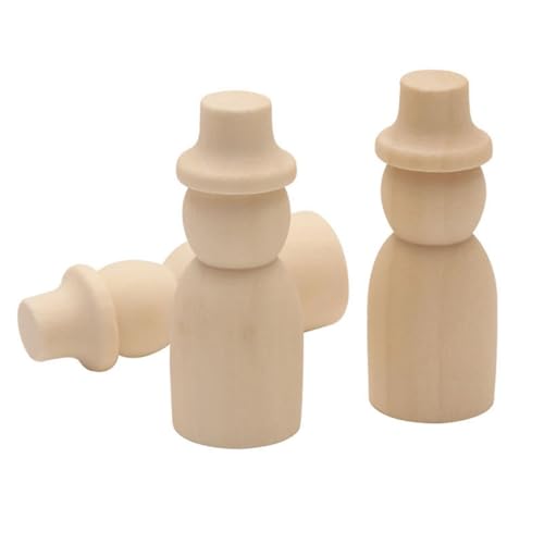 DIYEAH 10 Stück Teiliges Set Holzpuppen zum Bemalen für DIY Holzfiguren mit Pädagogisches für Kreative Bastelprojekte für Mädchen und Jungen DIYEAH 10 Stück Teiliges Set Holzpuppen zum Bemalen für DIY Holzfiguren mit Pädagogisches für Kreative Bastelprojekte für Mädchen und Jungen von DIYEAH