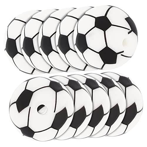DIYEAH 10 Stück Teiliges Silikon Sports Ball Schmuckperlen für Diy Armbänder Halsketten Hautfreundlich Langlebig Farbecht Vielseitiges Bastelmaterial DIYEAH 10 Stück Teiliges Silikon Sports Ball Schmuckperlen für Diy Armbänder Halsketten Hautfreundlich Langlebig Farbecht Vielseitiges Bastelmaterial von DIYEAH