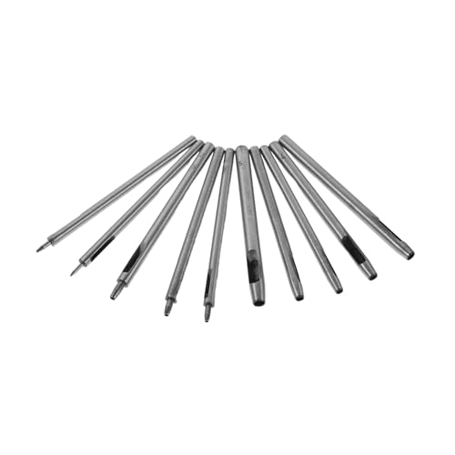 DIYEAH 10 Stück Teiliges Stahl Hohlstanzwerkzeug mit Vielfältigen Lochgrößen Vielseitiger Leder Canvas-locher für Gürtel Uhrenarmbänder Gummi Papier Langlebiges DIY Punching Tool für DIYEAH 10 Stück Teiliges Stahl Hohlstanzwerkzeug mit Vielfältigen Lochgrößen Vielseitiger Leder Canvas-locher für Gürtel Uhrenarmbänder Gummi Papier Langlebiges DIY Punching Tool für von DIYEAH
