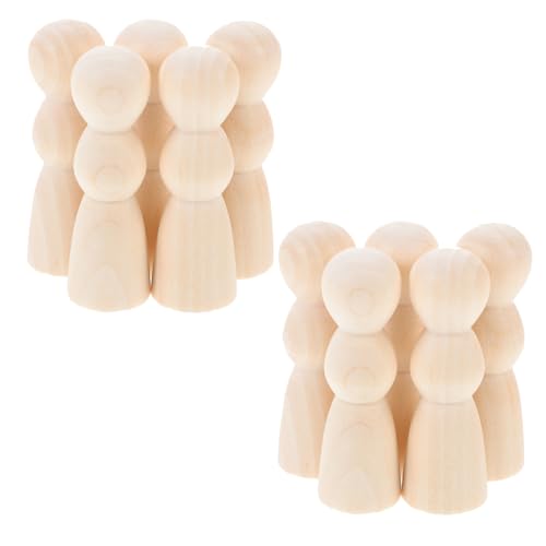 DIYEAH 10 Stück Teiliges Unbemalte Holz Puppenfiguren Kreative Diy Holzfiguren für Malen und Basteln für Dekorationen und DIYEAH 10 Stück Teiliges Unbemalte Holz Puppenfiguren Kreative Diy Holzfiguren für Malen und Basteln für Dekorationen und von DIYEAH