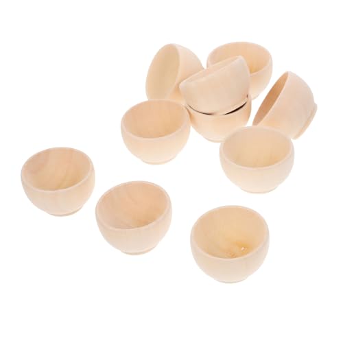 DIYEAH 10 Stück Teiliges Unbemalte Holzschalen für Basteln Natürliche Holzschalen für Diy Dekoration Malen und Handwerk für Geburtstage und Kunstprojekte DIYEAH 10 Stück Teiliges Unbemalte Holzschalen für Basteln Natürliche Holzschalen für Diy Dekoration Malen und Handwerk für Geburtstage und Kunstprojekte von DIYEAH