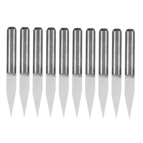 DIYEAH 10 Stück Teiliges V-förmiges Fräsersatz Cnc Router Bits für Holzbearbeitung Gravur Präzise Schlichtfräser mit Hartmetall-karbidschneiden Langlebige Schneidwerkzeuge für von DIYEAH