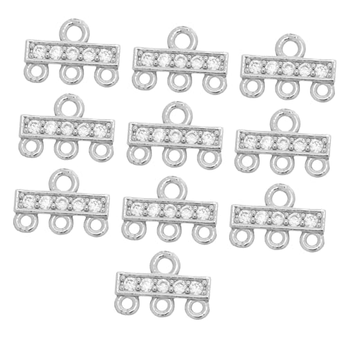 DIYEAH 10 Stück Teiliges Vergoldeter Schmuckverschluss mit Zirkonia Mehrfach-perlenketten-verbinder Stabiler Sicherer Verschluss für Mehrreihige Halsketten und Armbänder DIY DIYEAH 10 Stück Teiliges Vergoldeter Schmuckverschluss mit Zirkonia Mehrfach-perlenketten-verbinder Stabiler Sicherer Verschluss für Mehrreihige Halsketten und Armbänder DIY von DIYEAH