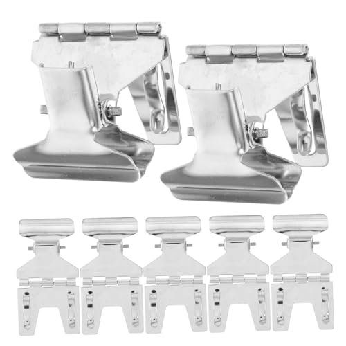 DIYEAH 10 Stück Teiliges aus Multifunktionale Preisschildhalter für Supermärkte und Bäckereien Verstellbare Metall Clips für Preisschilder Pop Werbung Einfache Handhabung Silberfarben von DIYEAH