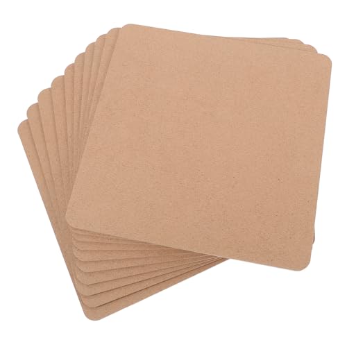 DIYEAH 10 Stück Tonträgerplatte Holzplatte für Tonarbeiten Tonplatte für Kunsthandwerk Handgemachte Holzplatte Keramik-Kunsttafel DIY liefert Tonunterlage Lehmplatte hölzern Brown von DIYEAH