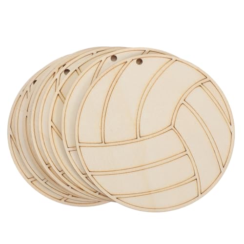 DIYEAH 10 Stück Unbehandelte Holzscheiben Volleyball Form Naturbelassene DIY Holzscheiben zum Bemalen Basteln und Kinderhandwerk Feine Verarbeitung ohne Grate für Dekoration DIYEAH 10 Stück Unbehandelte Holzscheiben Volleyball Form Naturbelassene DIY Holzscheiben zum Bemalen Basteln und Kinderhandwerk Feine Verarbeitung ohne Grate für Dekoration von DIYEAH