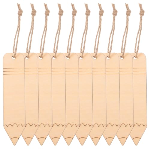 DIYEAH 10 Stück Unlackierte Holz Lesezeichen Bleistiftform Diy Blanko Lesezeichen für Bastelprojekte und Dekoration für Geburtstags und Weihnachtsfeiern DIYEAH 10 Stück Unlackierte Holz Lesezeichen Bleistiftform Diy Blanko Lesezeichen für Bastelprojekte und Dekoration für Geburtstags und Weihnachtsfeiern von DIYEAH