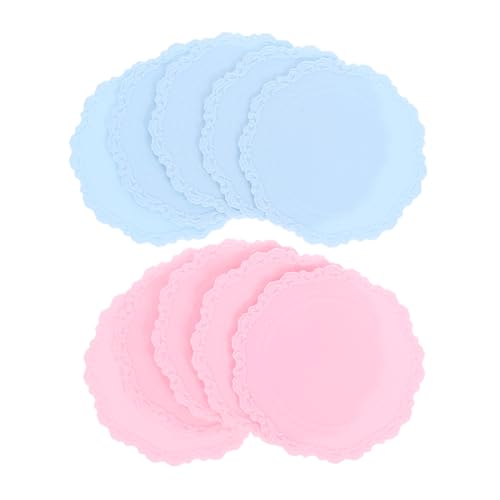 DIYEAH 10 Stück Wachssiegel Trägerplatte Silikon Wachssiegelplatte Silikonkissenmatte Wachsapplikatorkissen DIY Wachsapplikator Rundes Silikonpad Silikon Wachsplatte von DIYEAH