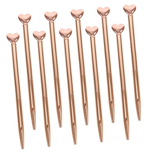 DIYEAH 10 Süße Herz-kugelschreiber, Großpackung: Romantische Metallstifte, Mittlere Spitze, 1 Mm, Für Hochzeitsgeschenke, Valentinstags-party-dekorationen, Schul- Und Bürobedarf (blaue DIYEAH 10 Süße Herz-kugelschreiber, Großpackung: Romantische Metallstifte, Mittlere Spitze, 1 Mm, Für Hochzeitsgeschenke, Valentinstags-party-dekorationen, Schul- Und Bürobedarf (blaue von DIYEAH